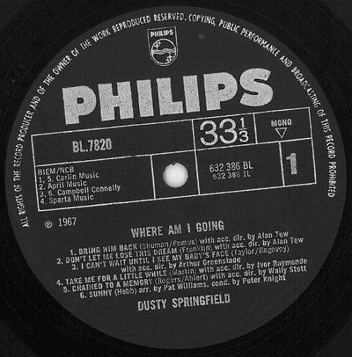 Dusty Springfield Where Am I Going Vinyl LP | Planet Earth Records